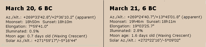 DANIEL9 Stellarium moon stats 3 20 and 3 21 6 BC