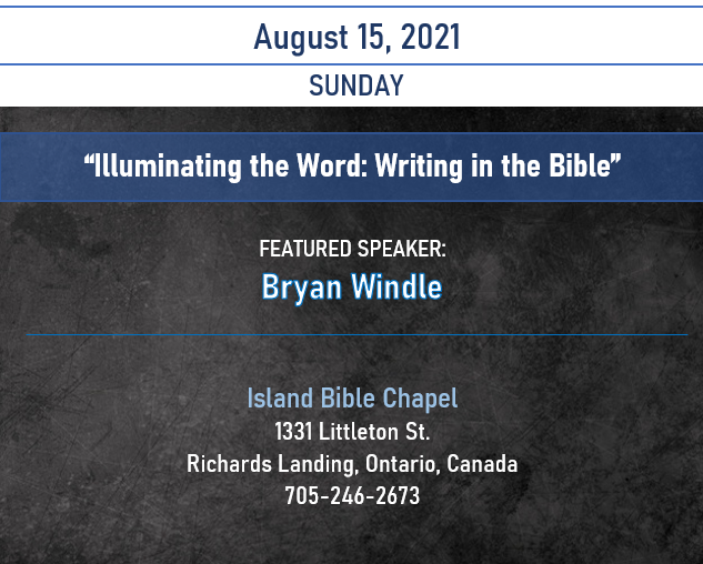 081521 writing in the bible bwindle
