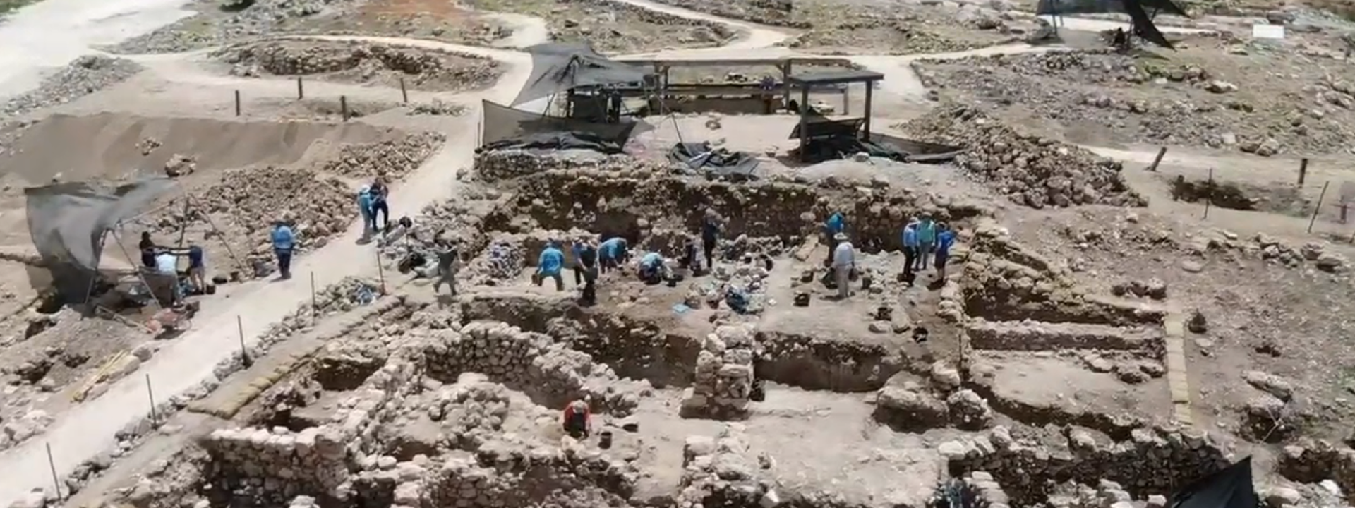 Archaeological dig site