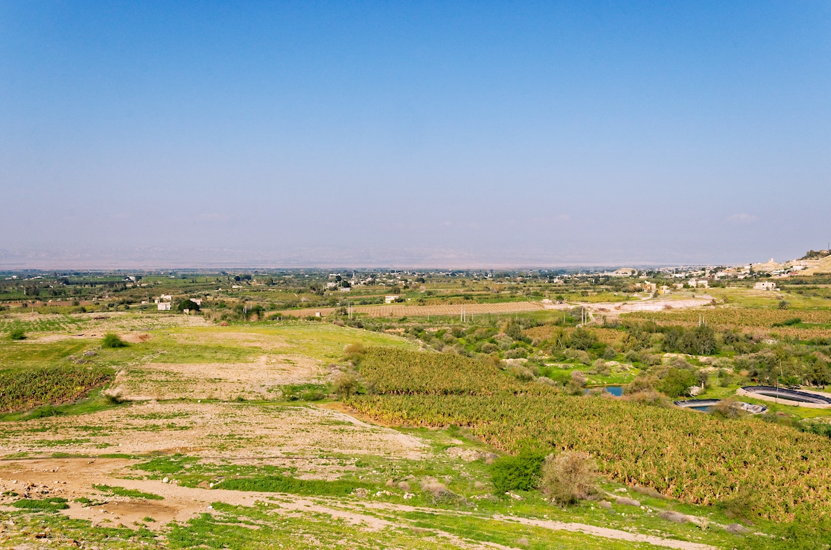 The Jordan River Valley, the Jordan River and the Jungle of the Jordan