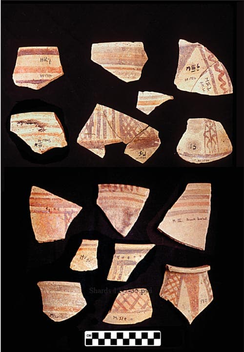 15th century BC pottery Gar