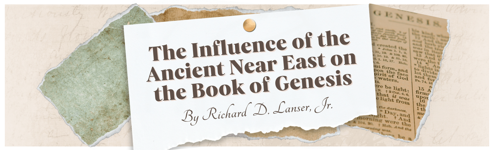 The Influence of the Ancient Near East on the Book of Genesis