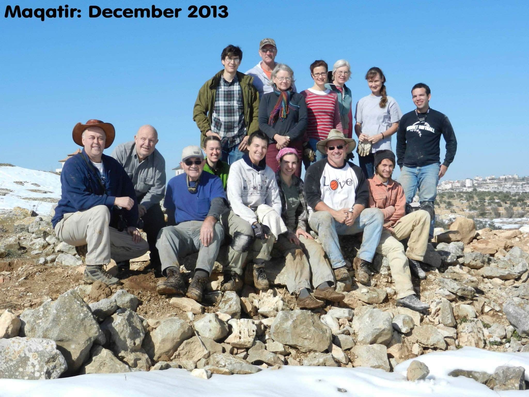 Maqatir Dec 2013 dig team