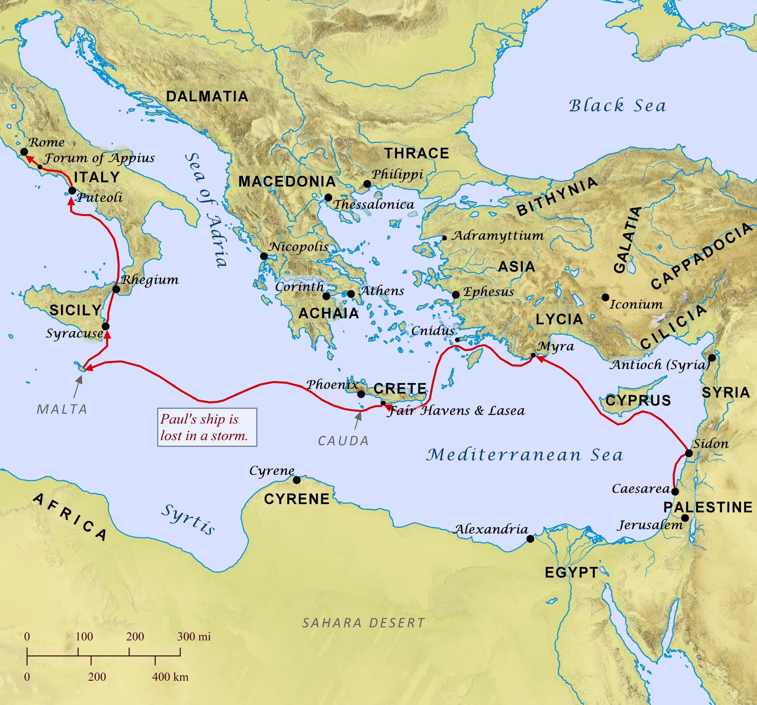 PaulsVoyageToRome BibleMapper