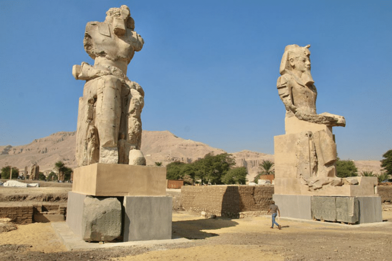 Egypt Unveils Restored Colossal Statues of Amenhotep III